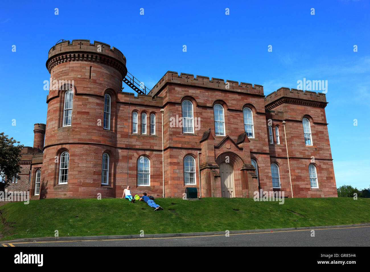 Scotland, city of Inverness, the neo-Gothic castle Stock Photo