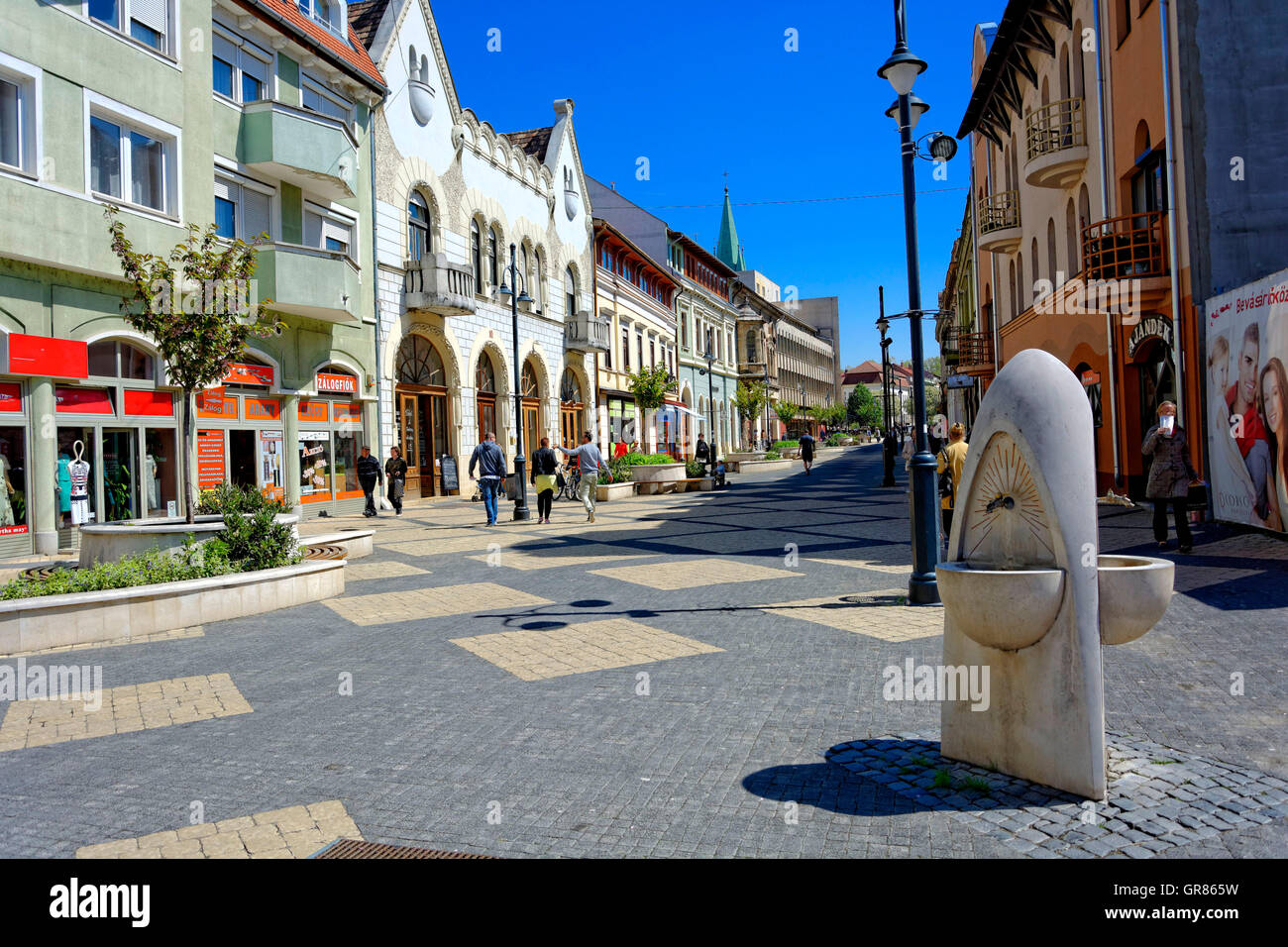 Kaposvar Center, F Amp 337 U., Hungary Stock Photo