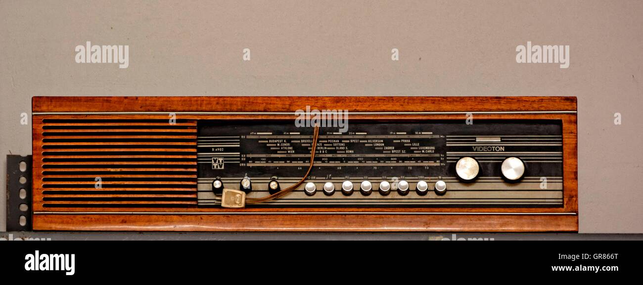 Old Tubes RadioBroadcast Receivers, Radio Stock Photo Alamy