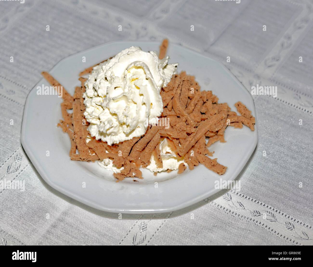 Chestnut Puree Stock Photo