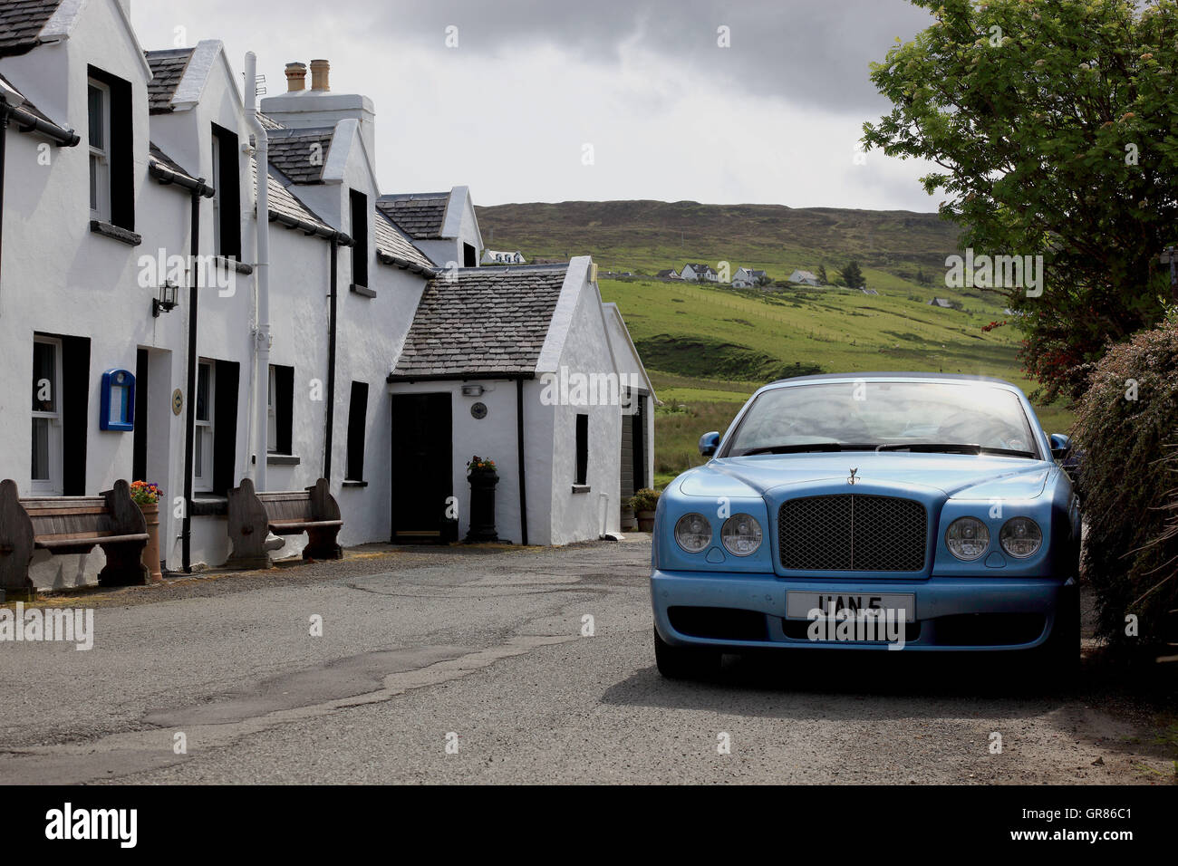 Scotland, the Inner Hebrides, Isle of Skye, Waternish peninsula, white