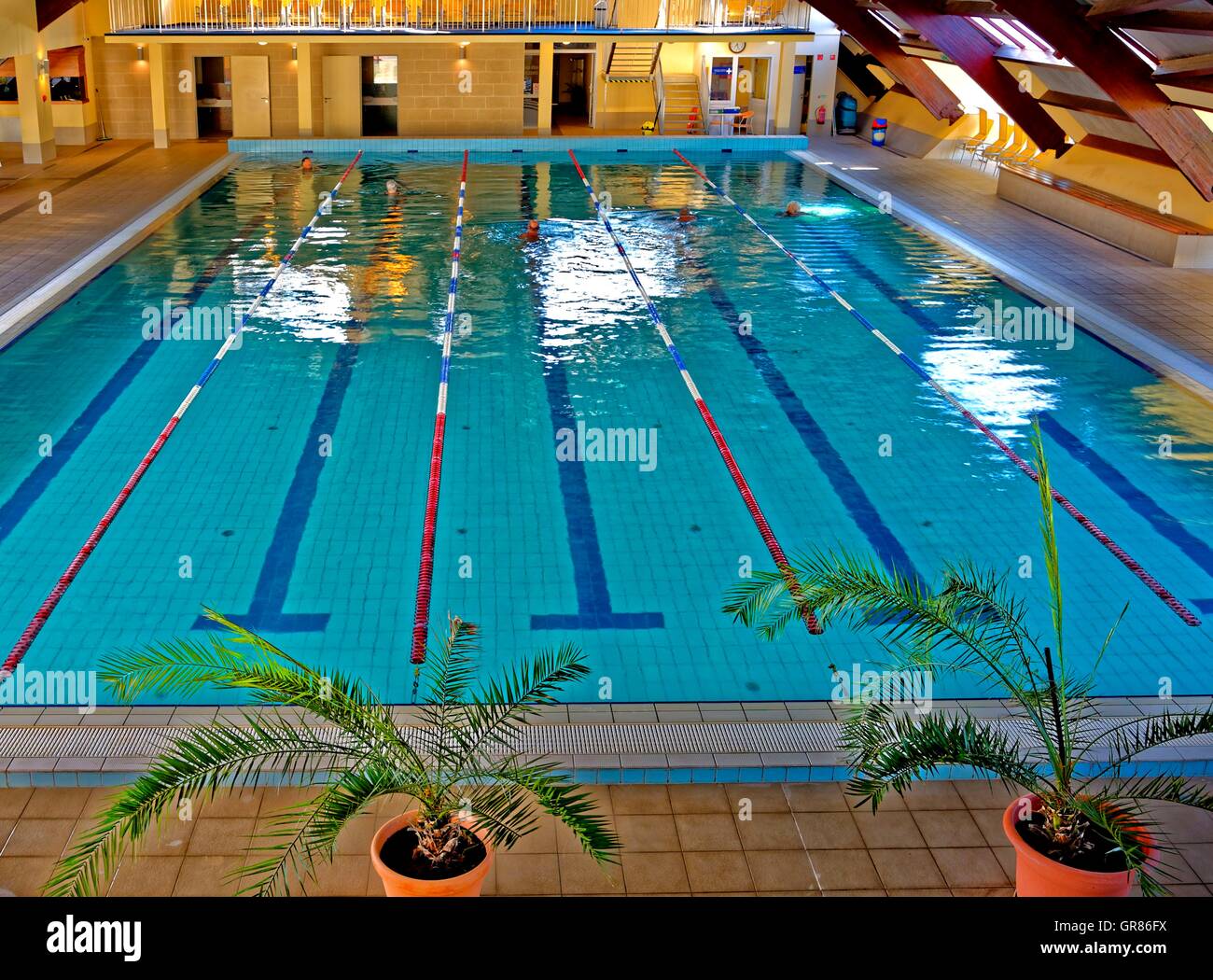 Indoor Swimming Pool Stock Photo