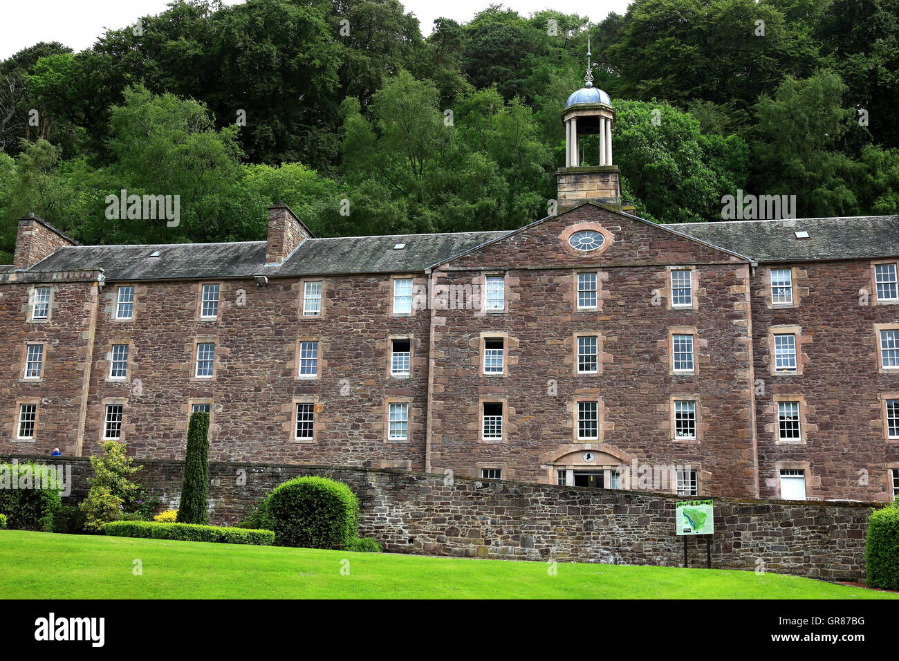 Scotland, New Lanark in Scotland, with Lanark in the county South
