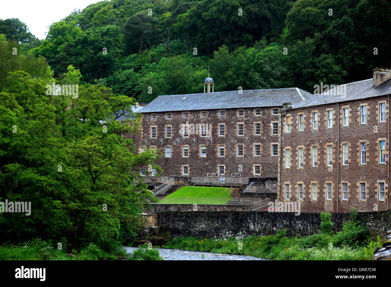 Scotland, New Lanark in Scotland, with Lanark in the county South