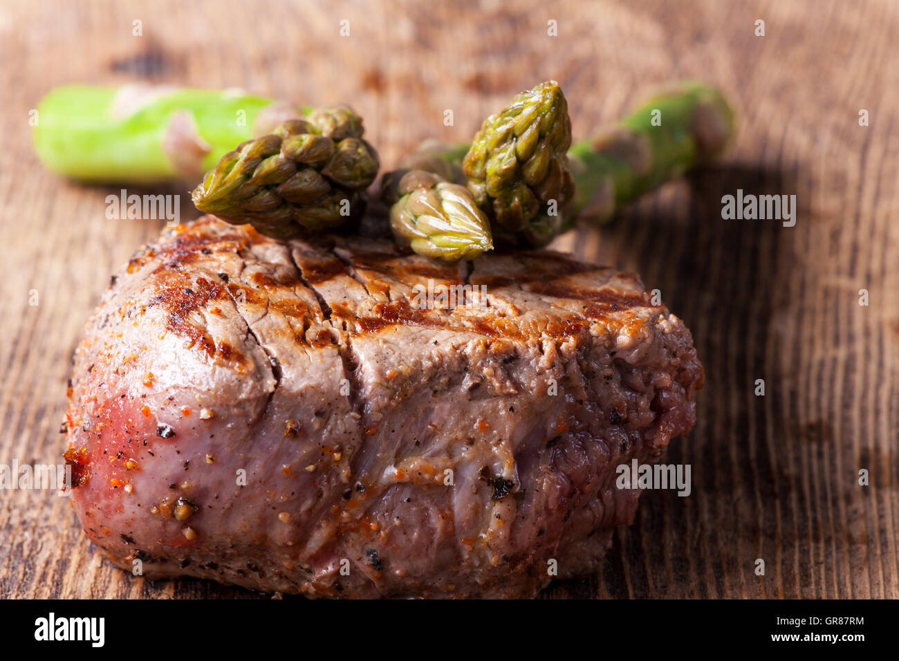 Grilled Steak Stock Photo