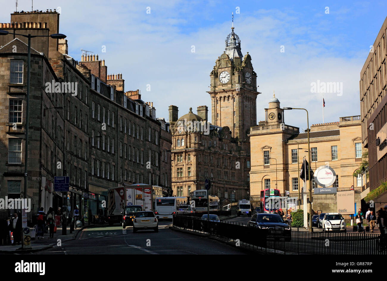 Scotland, Edinburgh, Balmoral hotel in the city centre, city centre Stock Photo