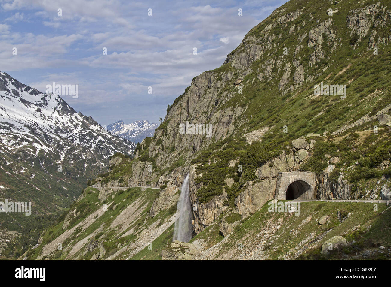 Ride On The Western Side Of The Sustenpass Stock Photo