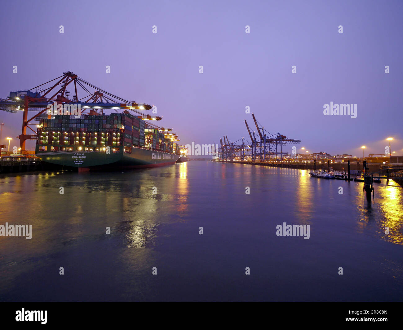 Cscl Globe In The Port Of Hamburg Stock Photo