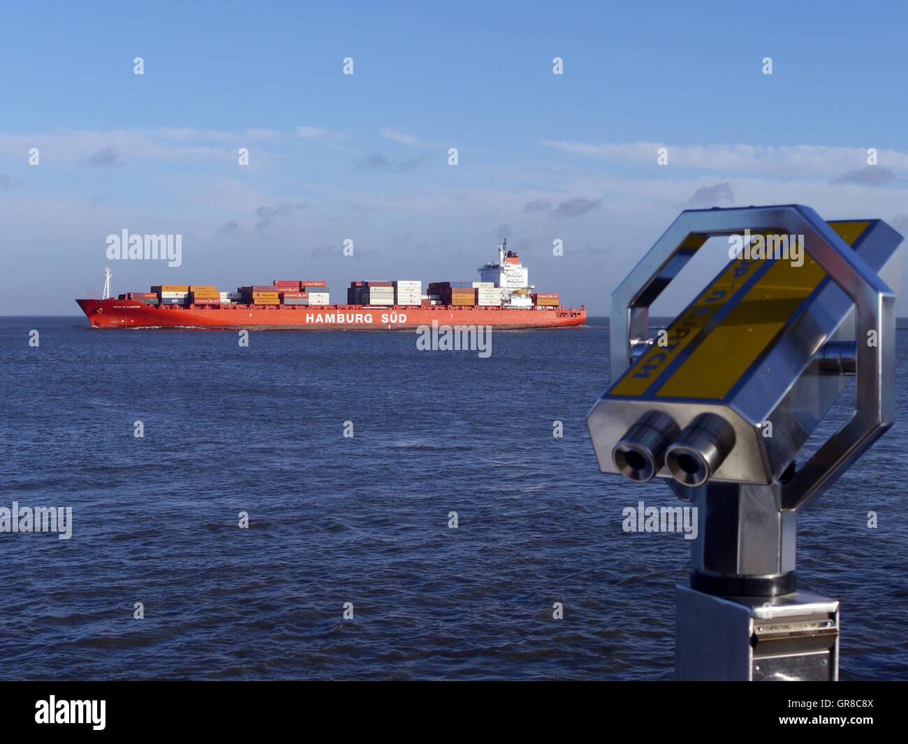 Container Ship Of Shipping Company Hamburg Süd Stock Photo