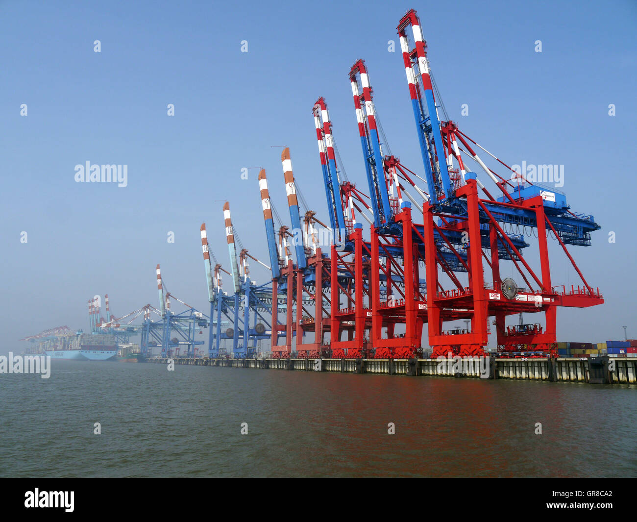 Container Cranes Stock Photo