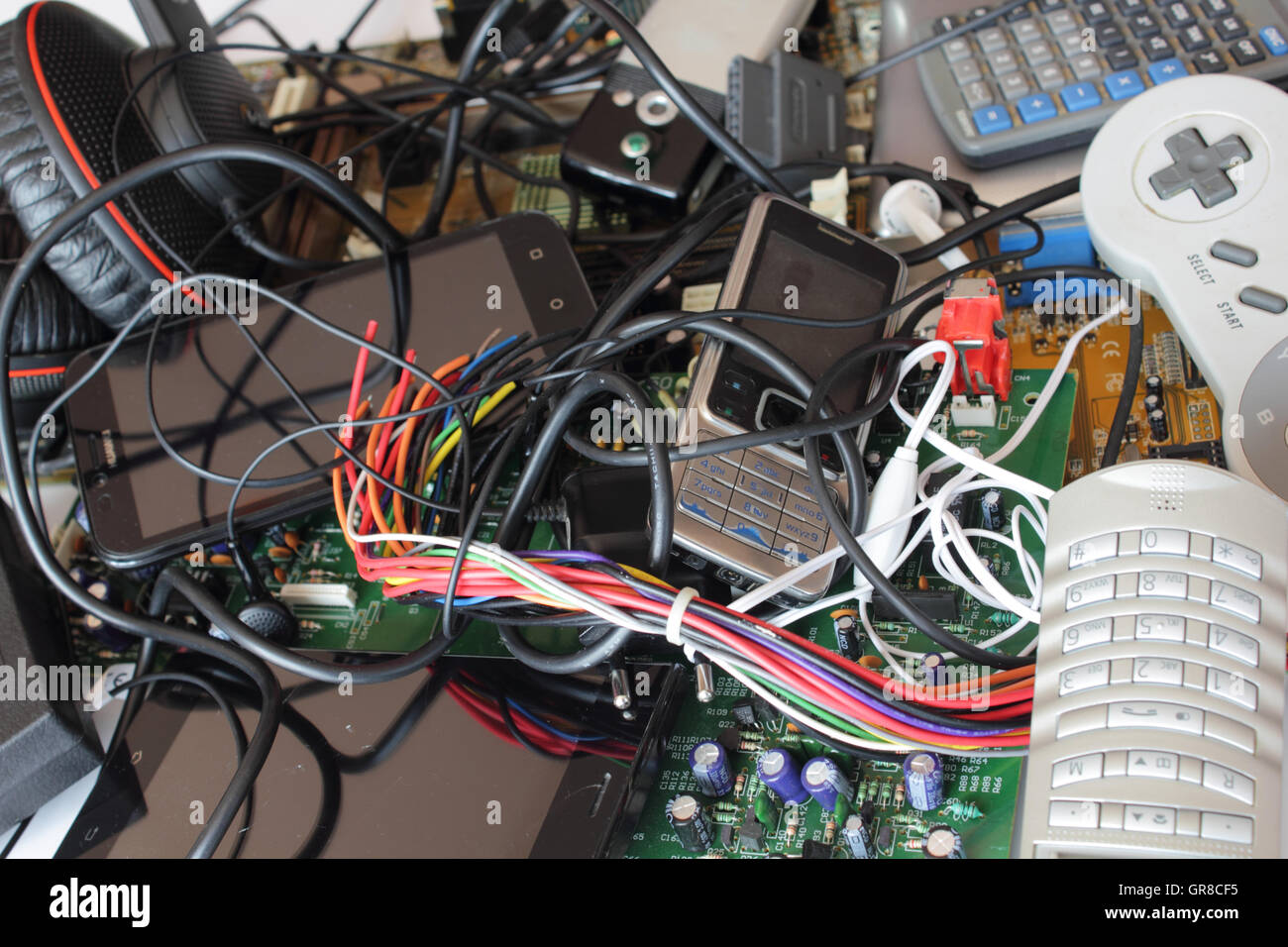 Electronic Waste Stock Photo