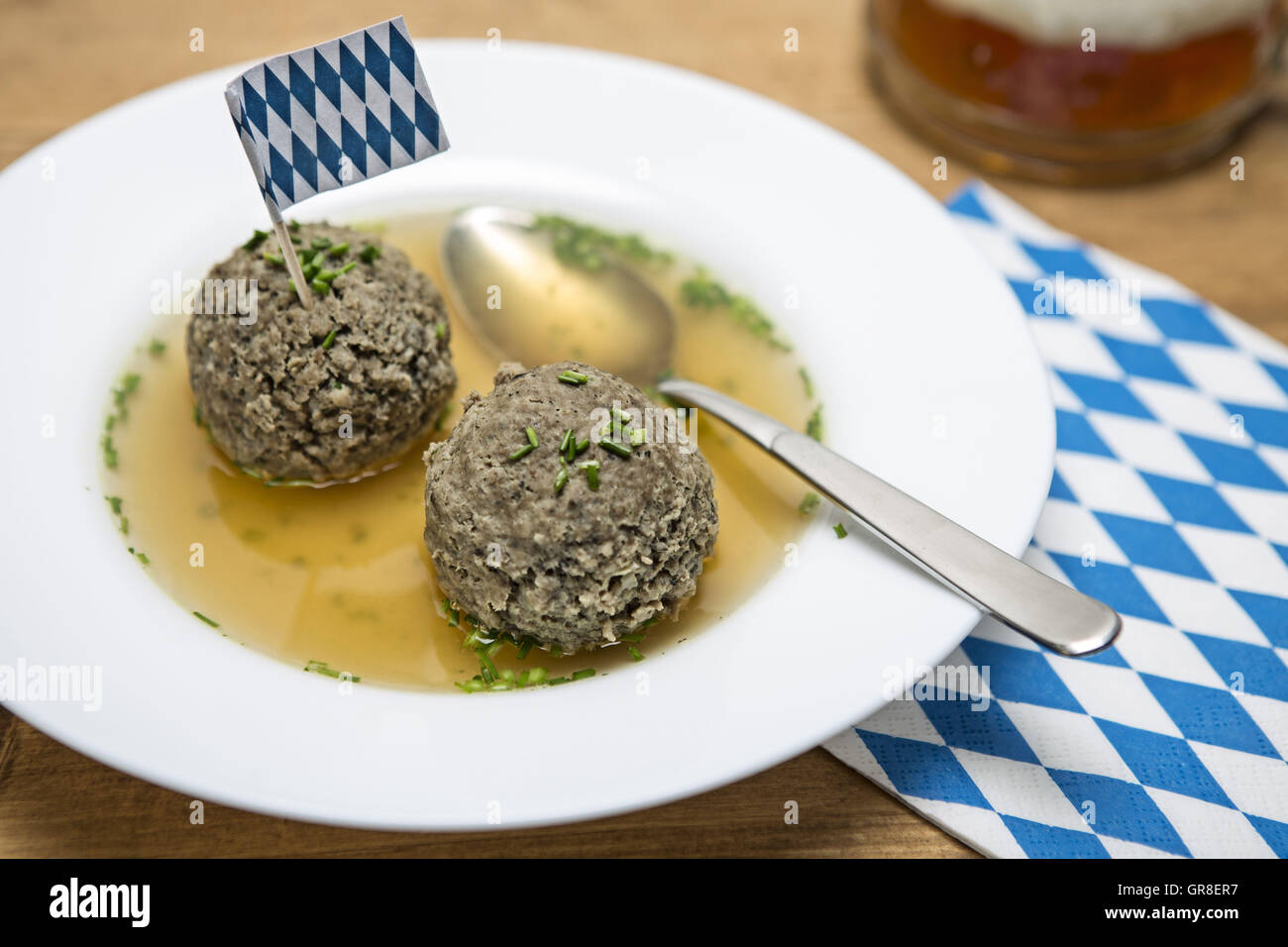 Ein Bayrisches Nationalgericht Wird Gerne Als Vorspeise Oder Kleine Zwischenmahlzeit Serviert Stock Photo