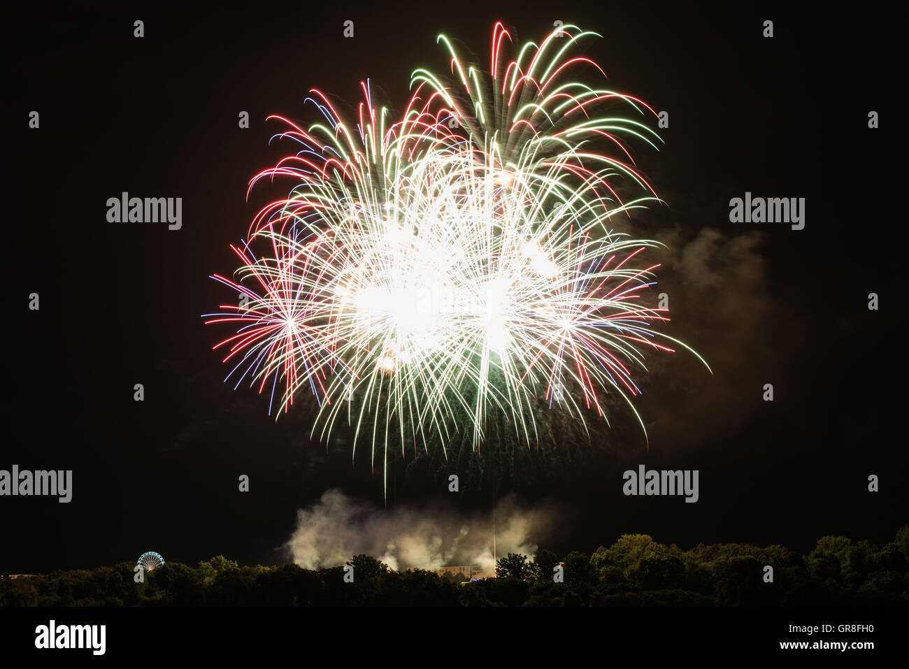 Huge bright fireworks Stock Photo Alamy