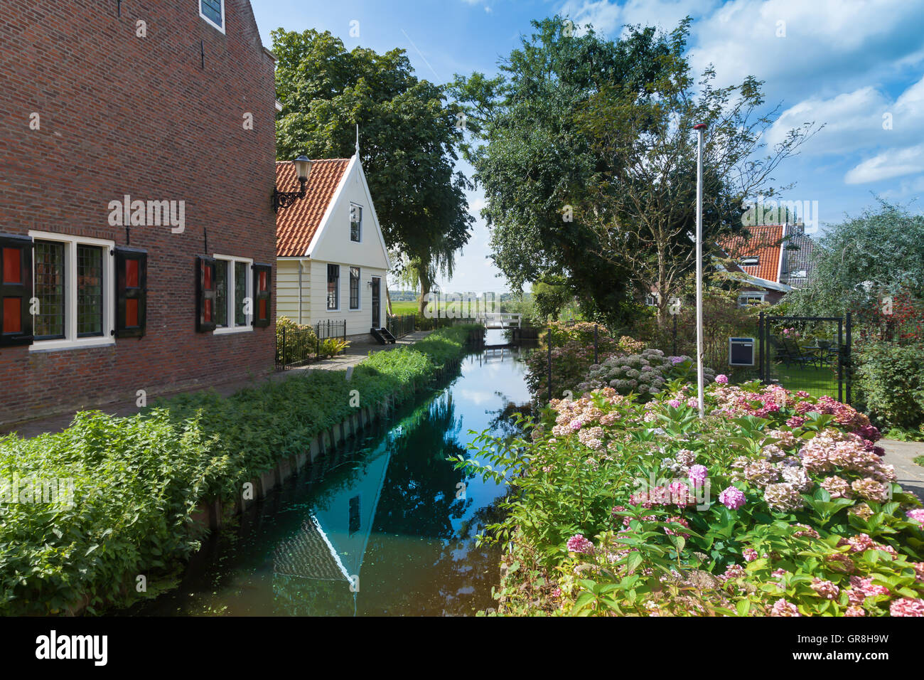 Broek in Waterland, is a village in the Waterland and Zaan Region, in the Dutch province North Holland. Stock Photo