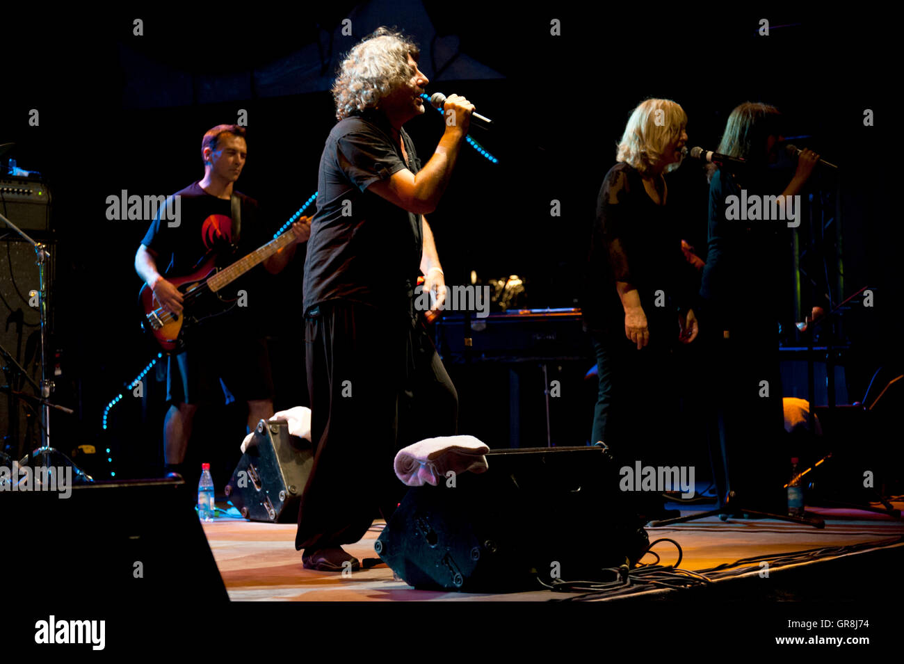 French Progressive Rock Band Magma Live At The 26. Zappanale In Bad Doberan, Germany, 2015 July 17. Stock Photo