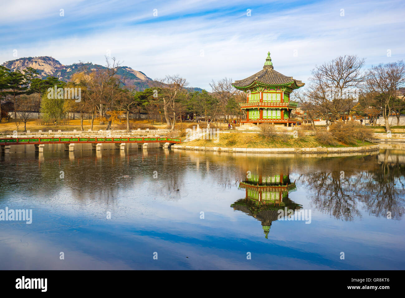 Gyeongbokgung palace in Seoul, Korea. Stock Photo