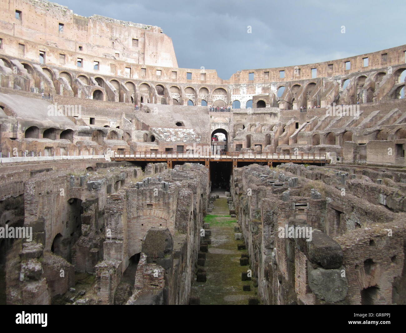 Inside Colloseum Stock Photo