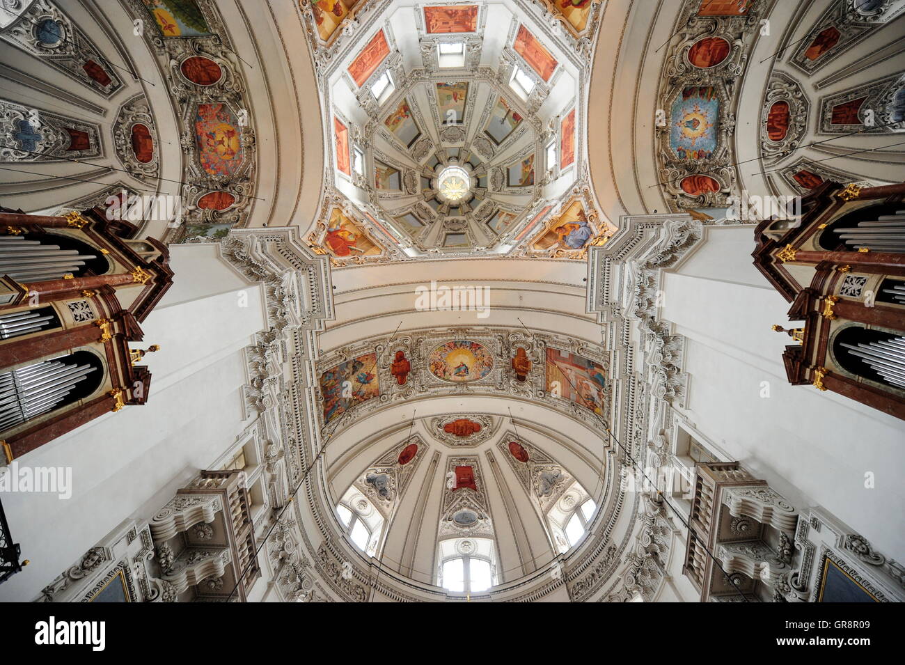 Unesco World Heritage Site Salzburg Cathedral Ceiling Painting By