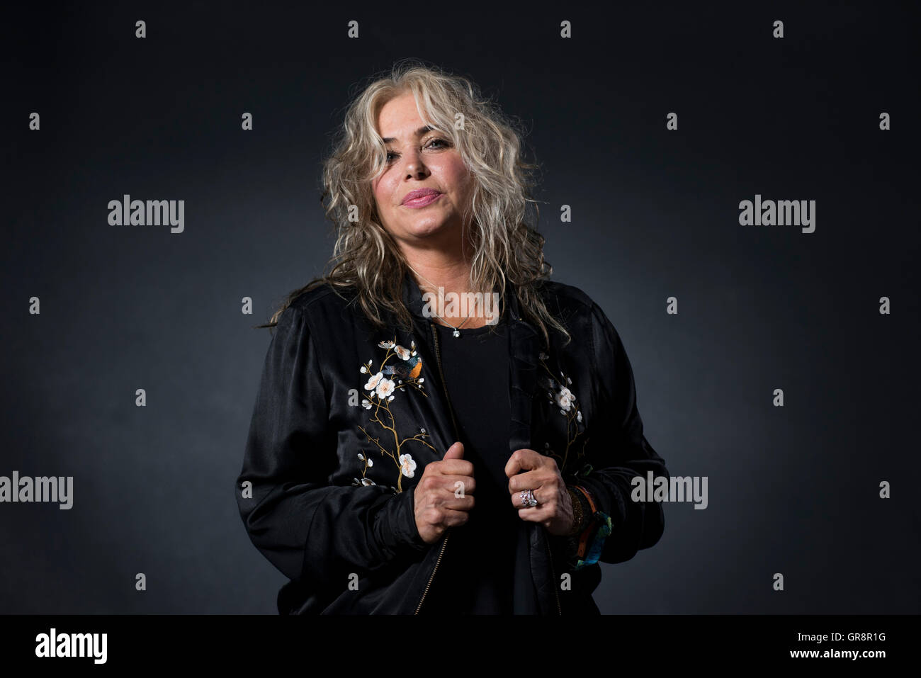 American singer, guitarist and television presenter Brix Smith-Start. Stock Photo