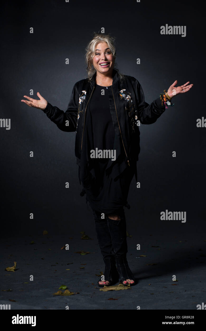 American singer, guitarist and television presenter Brix Smith-Start. Stock Photo