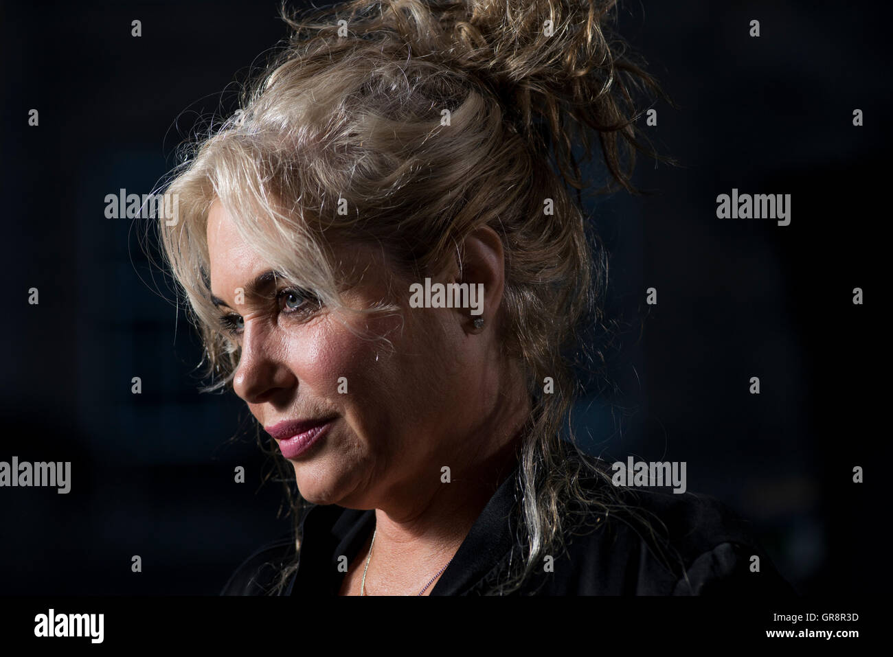 American singer, guitarist and television presenter Brix Smith-Start. Stock Photo
