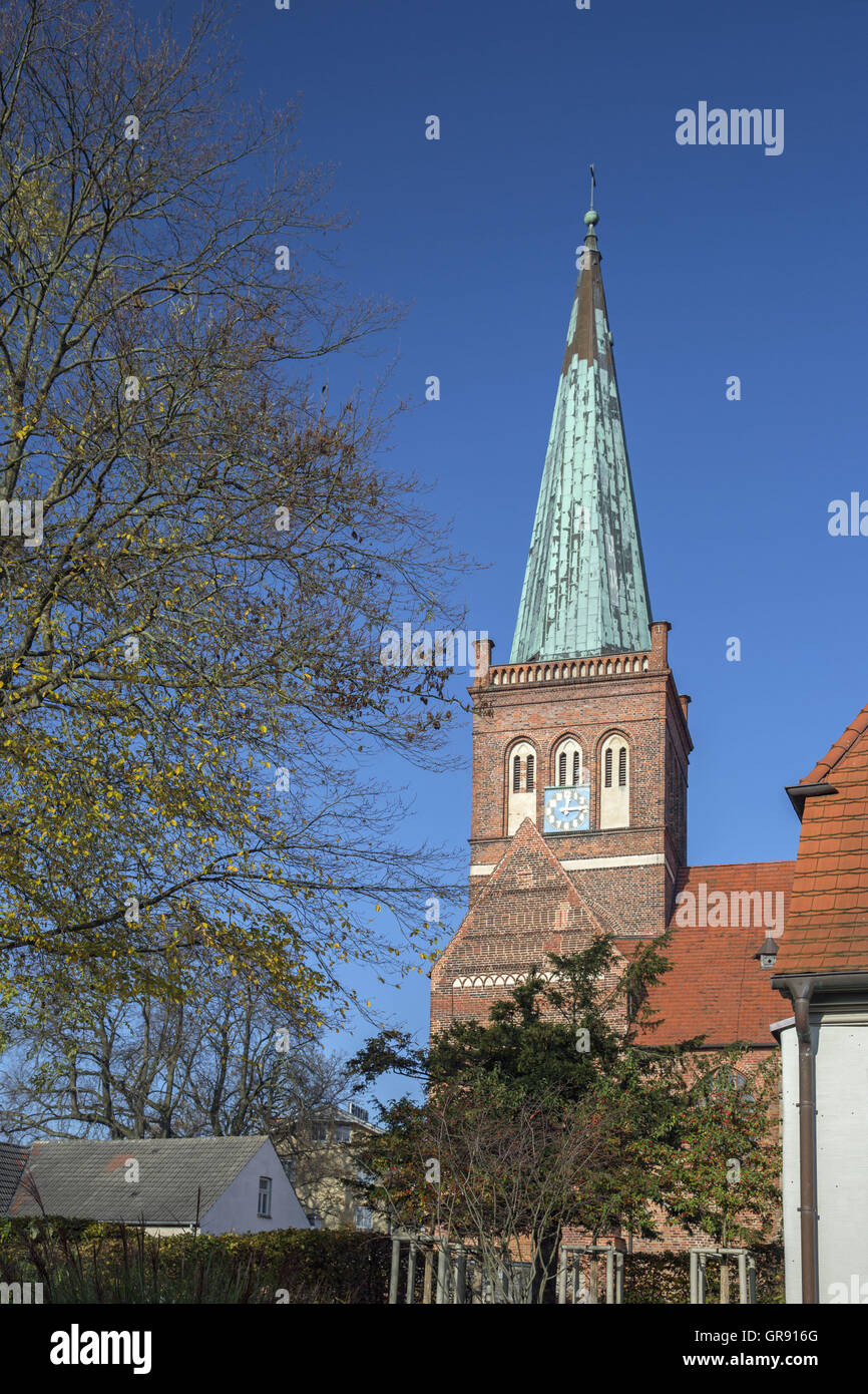 St. Mary S Church In Bergen Auf Rügen, Mecklenburg, Germany Stock Photo ...