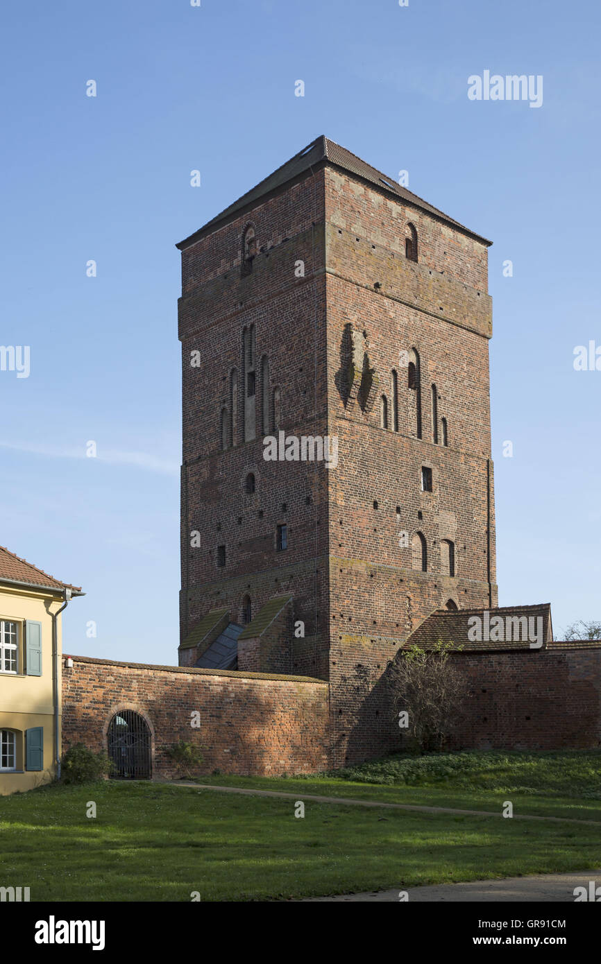 Ramparts Of The Old Town And Amtsturm In Wittstock  Dosse, Mecklenburg Stock Photo