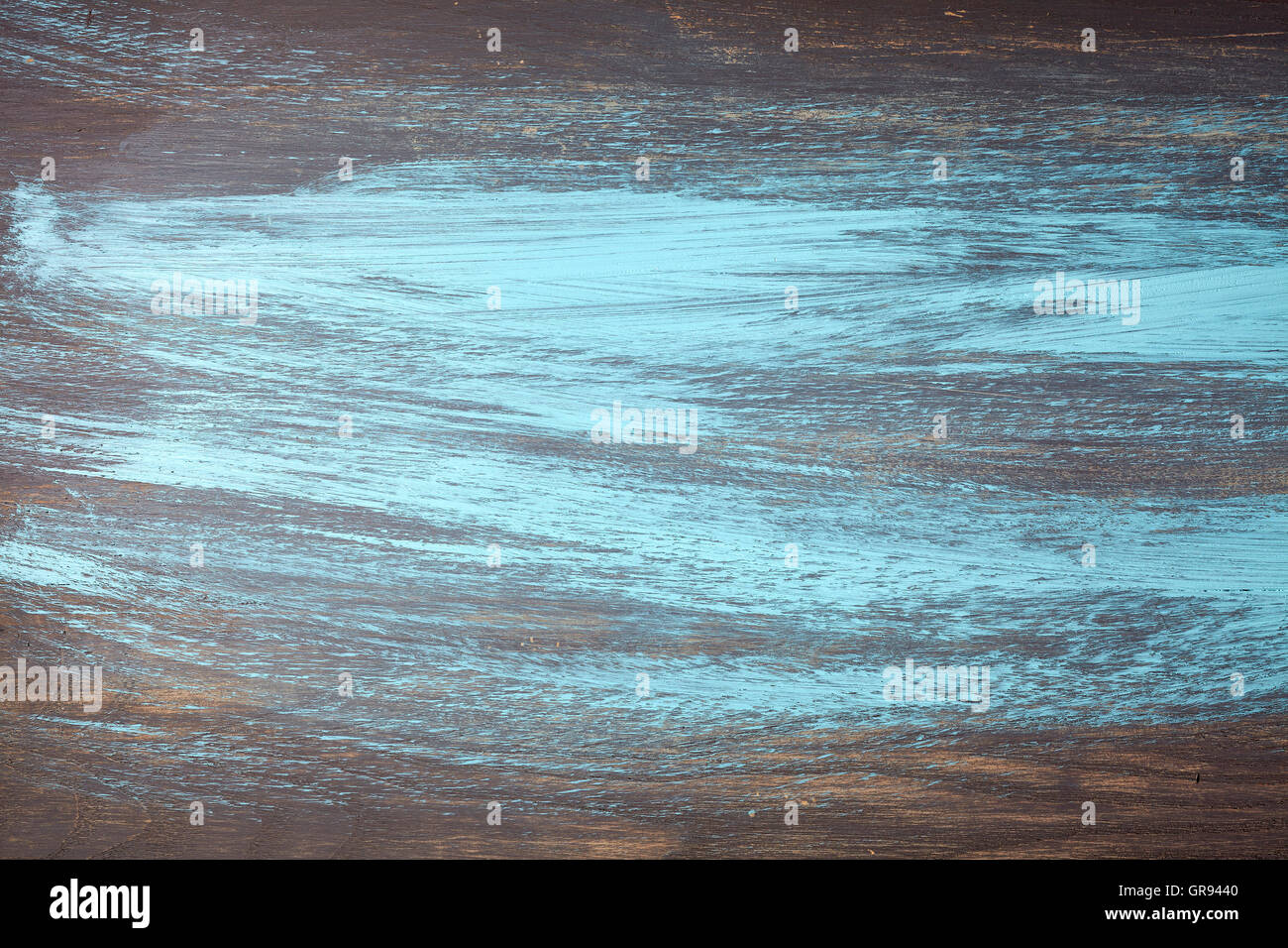 Wooden sufrace just painted blue, grunge background. Stock Photo