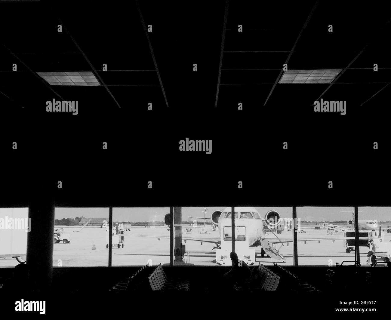 Waiting room built structure Black and White Stock Photos & Images - Alamy