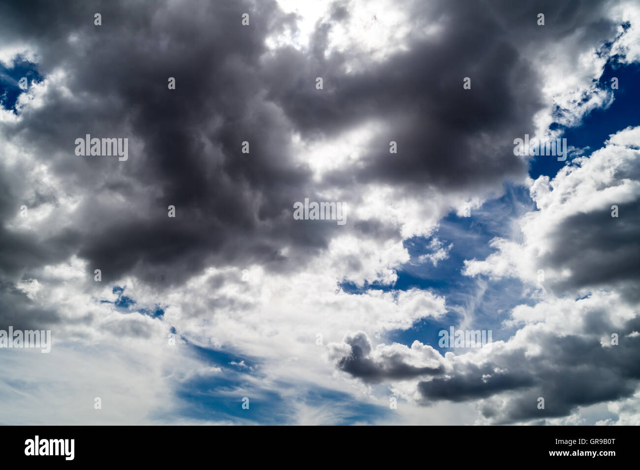 Beautiful blue sky with clouds Stock Photo - Alamy