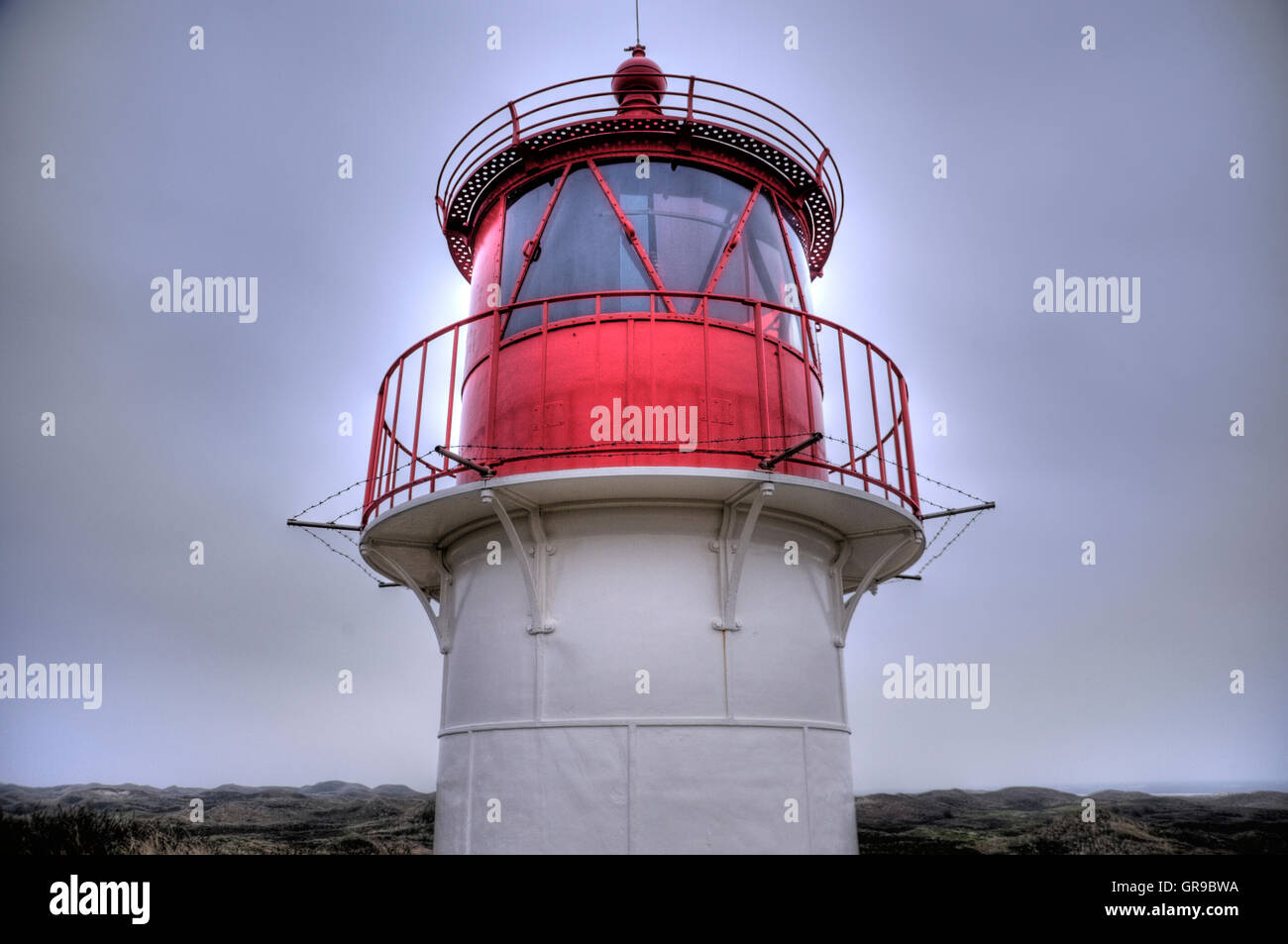 Lighthouse On North Frisian Island Amrum In Germany Stock Photo