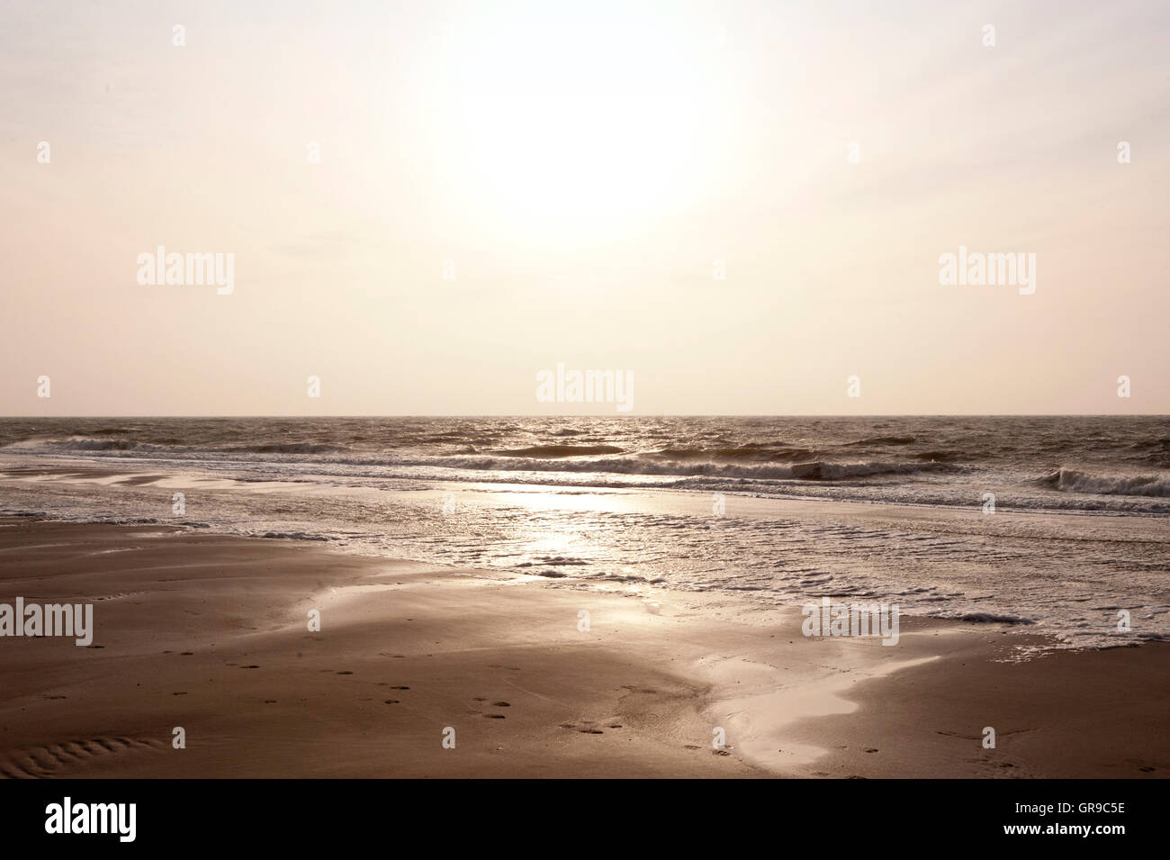 Beach Of Amrum Stock Photo