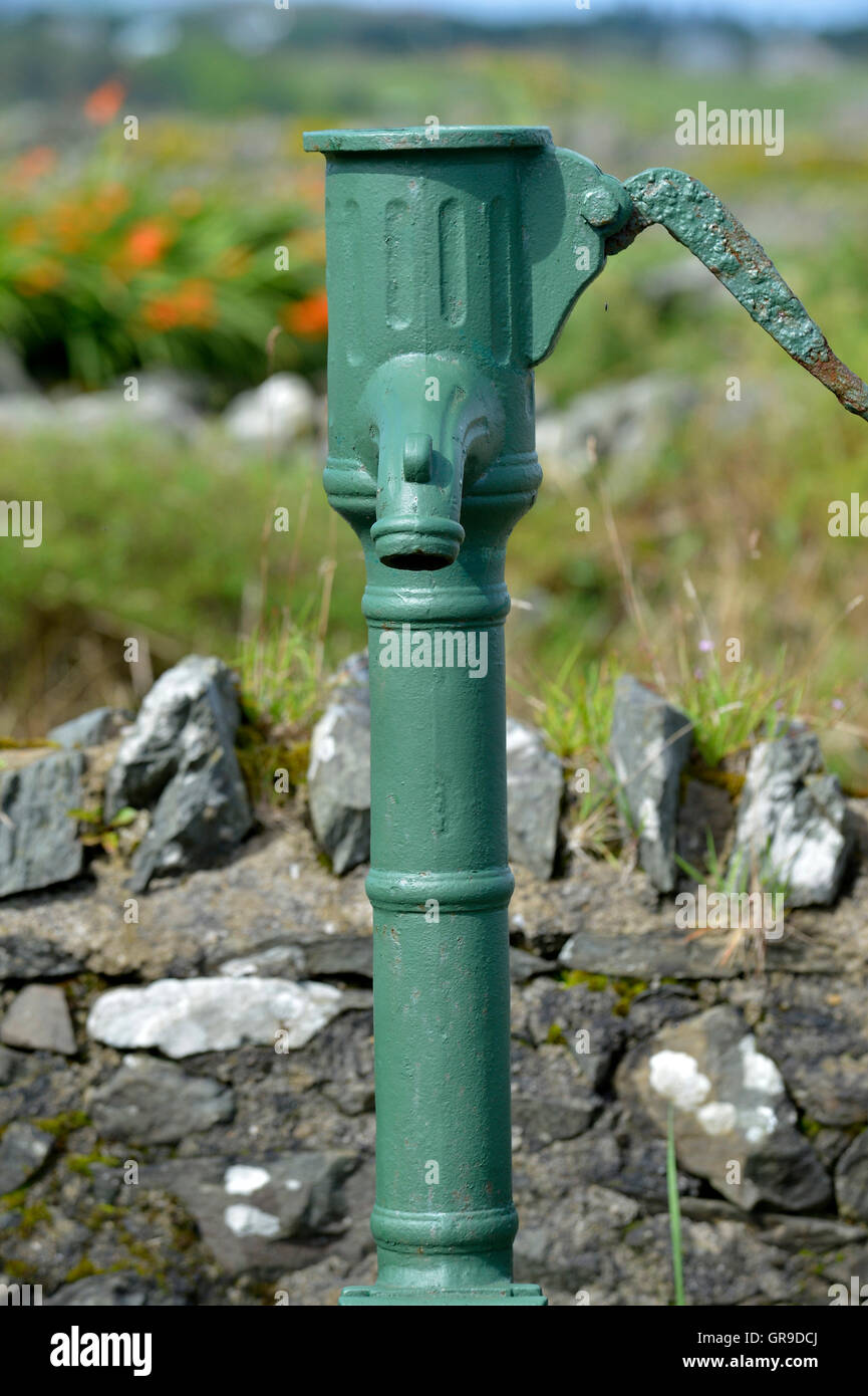 Early 20th century water pump in Carrowenagh village, County Donegal Stock  Photo - Alamy