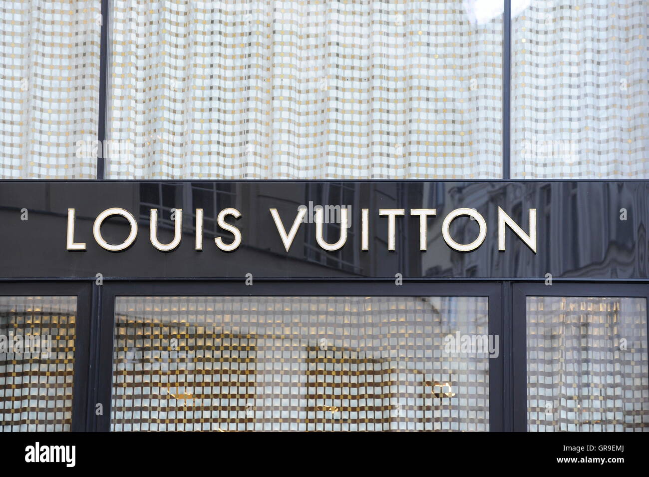 Louis Vuitton Logo and Letters Sign of Store Luxury Brand Fashion Shop  Editorial Image - Image of boutique, clothes: 203070510