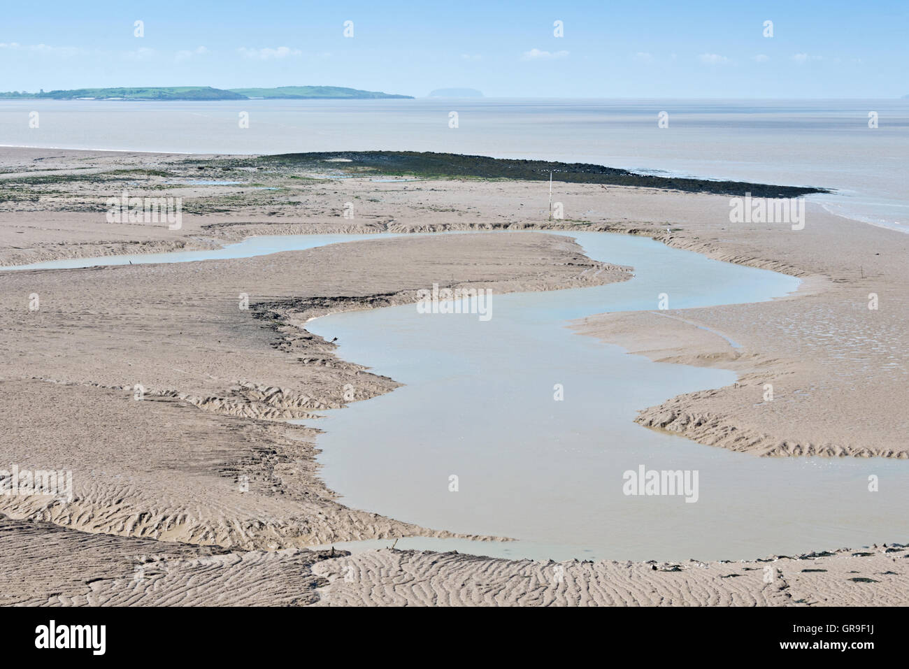 Looking across the creeks and mudflats in the estuary of Blind Yeo and