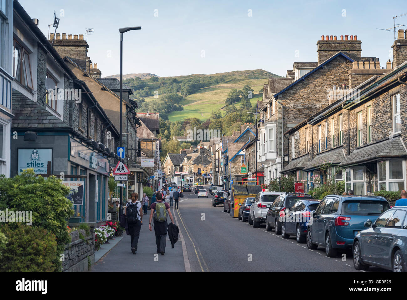 Ambleside Town, Lake District, Cumbria, UK Stock Photo