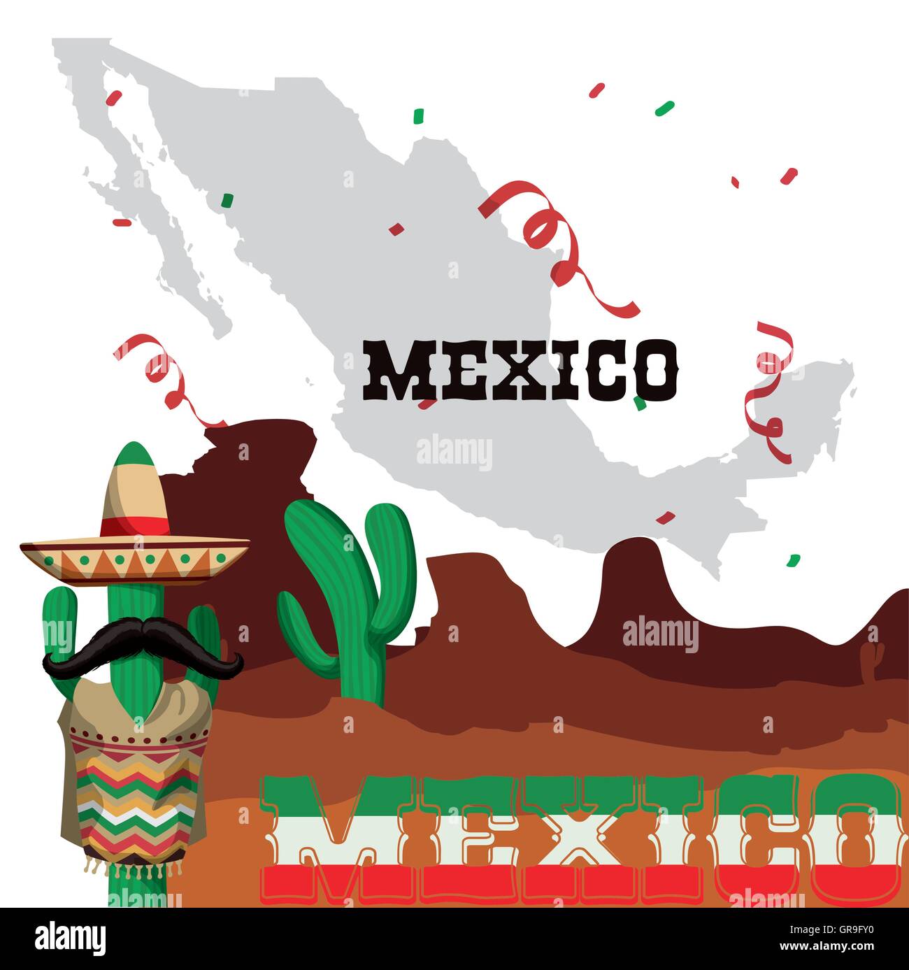Mex Image Mexico culture and landmark design Stock Vector Image & Art - Alamy