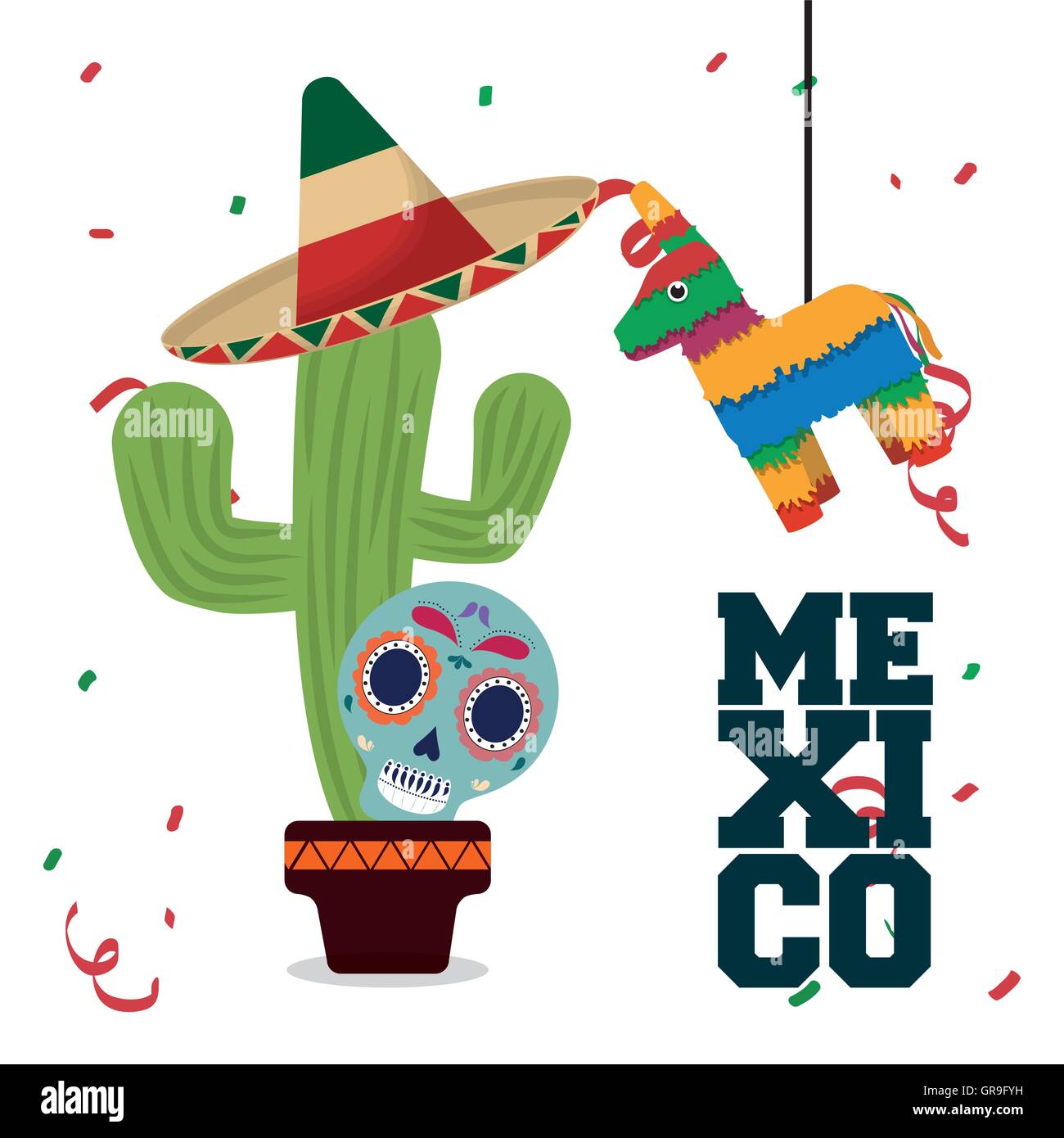 Mexico culture and landmark design Stock Vector Image & Art - Alamy