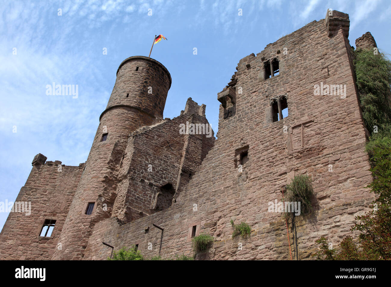 Castle Ruin Hanstein Stock Photo