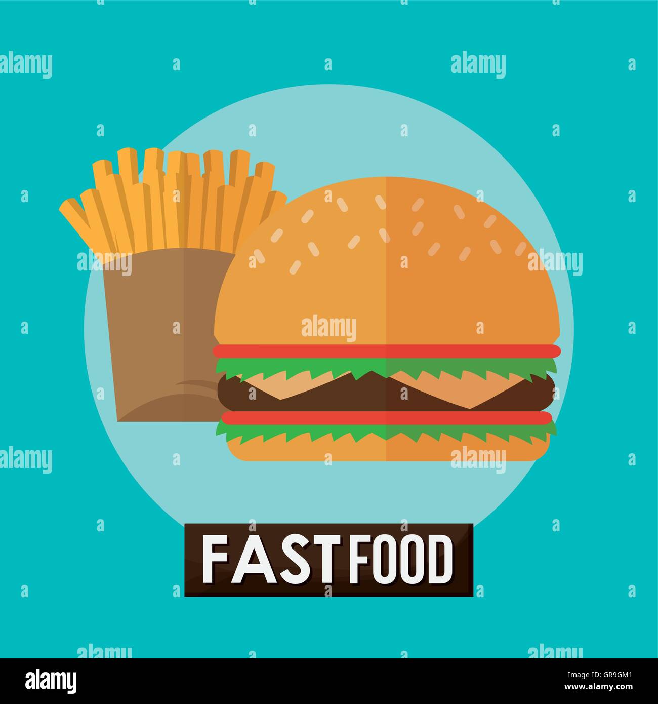 hamburger and fast food design Stock Vector Image & Art - Alamy