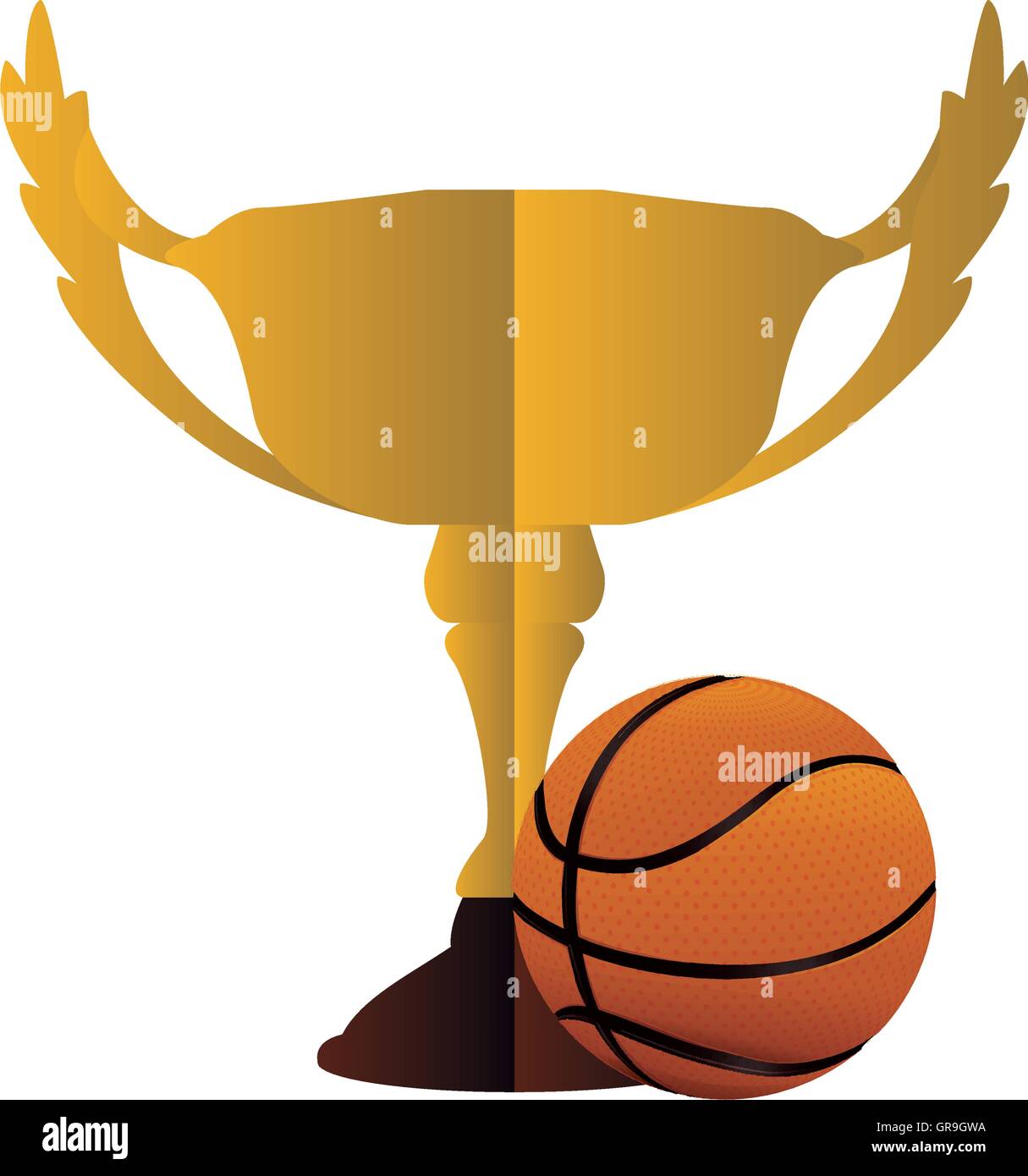 gold trophy and basketball design Stock Vector Image & Art - Alamy