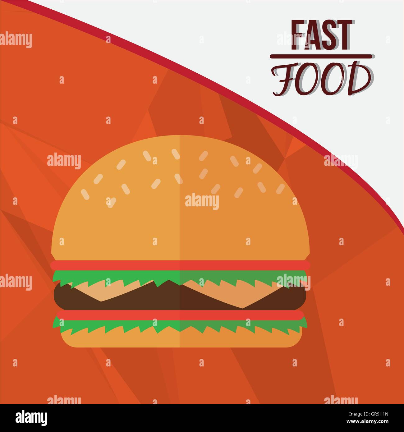 hamburger and fast food design Stock Vector Image & Art - Alamy