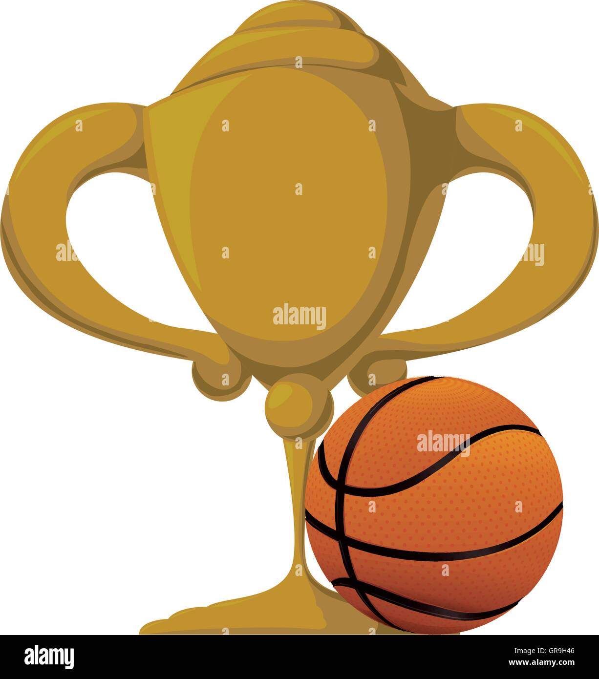 gold trophy and basketball design Stock Vector Image & Art - Alamy