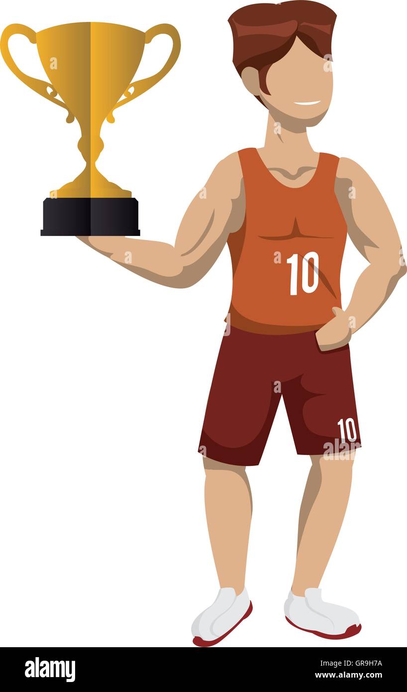 gold trophy and basketball design Stock Vector Image & Art - Alamy