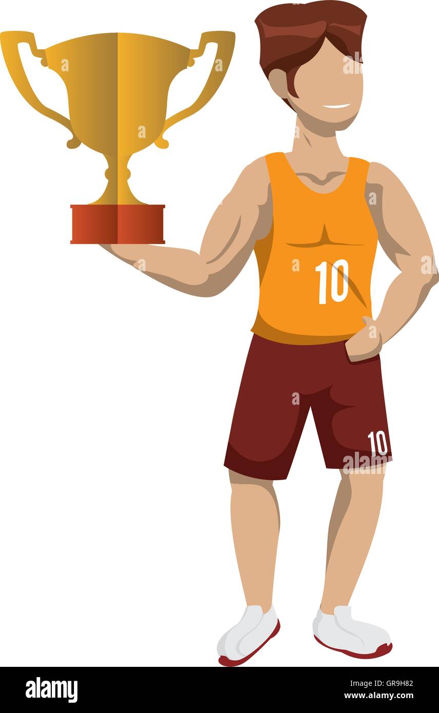 gold trophy and basketball design Stock Vector Image & Art - Alamy