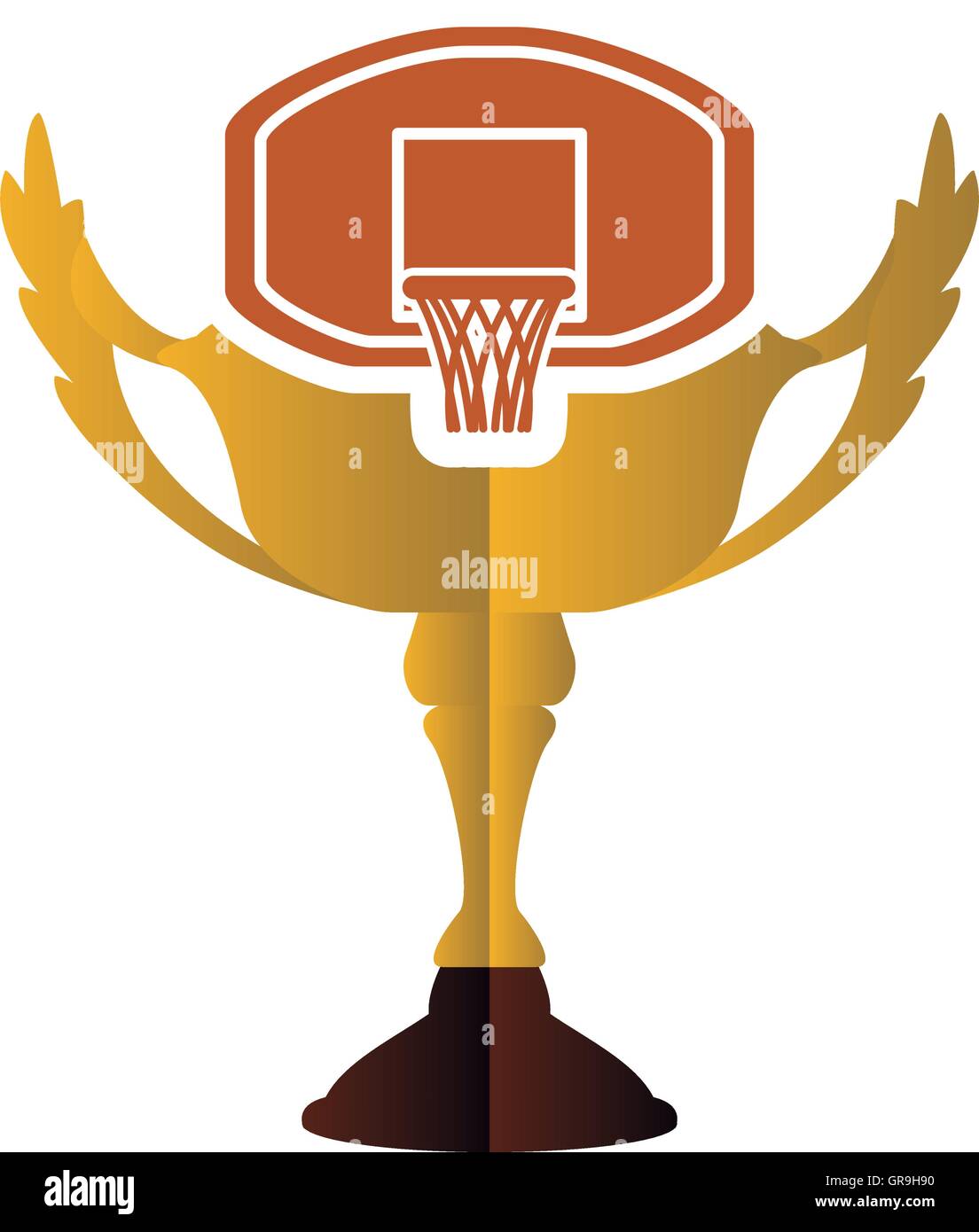 gold trophy and basketball design Stock Vector Image & Art - Alamy