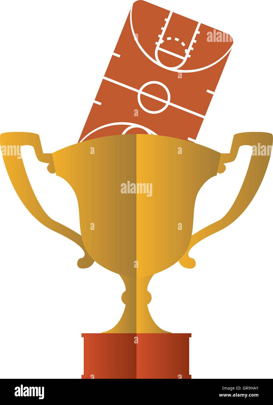 gold trophy and basketball design Stock Vector Image & Art - Alamy