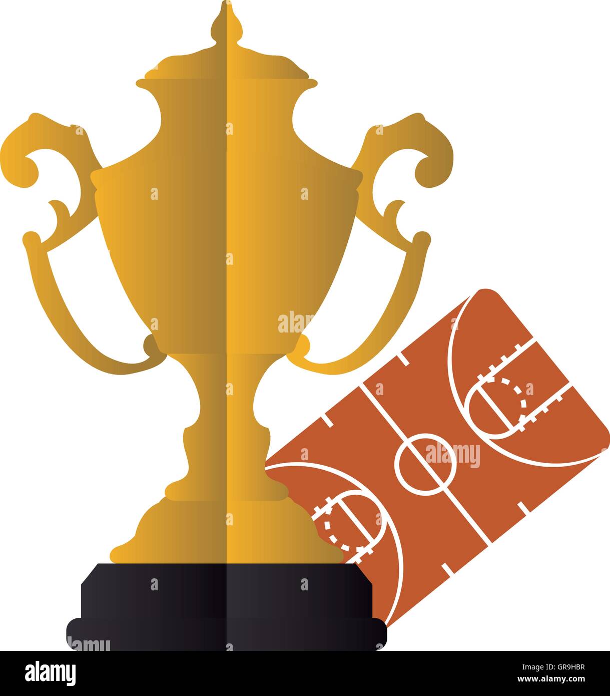 gold trophy and basketball design Stock Vector Image & Art - Alamy