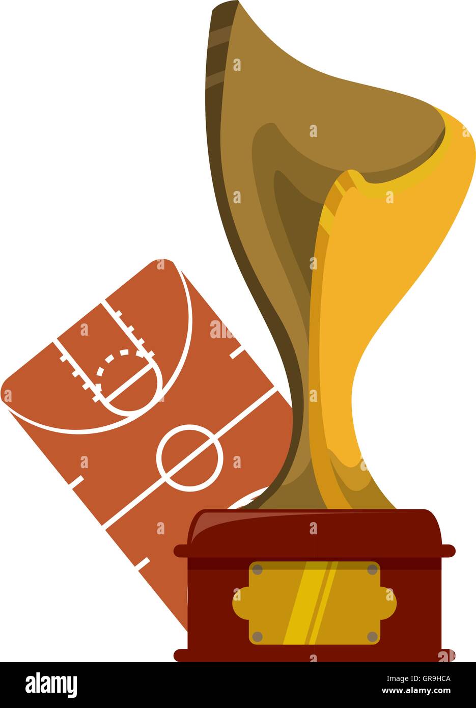 gold trophy and basketball design Stock Vector Image & Art - Alamy