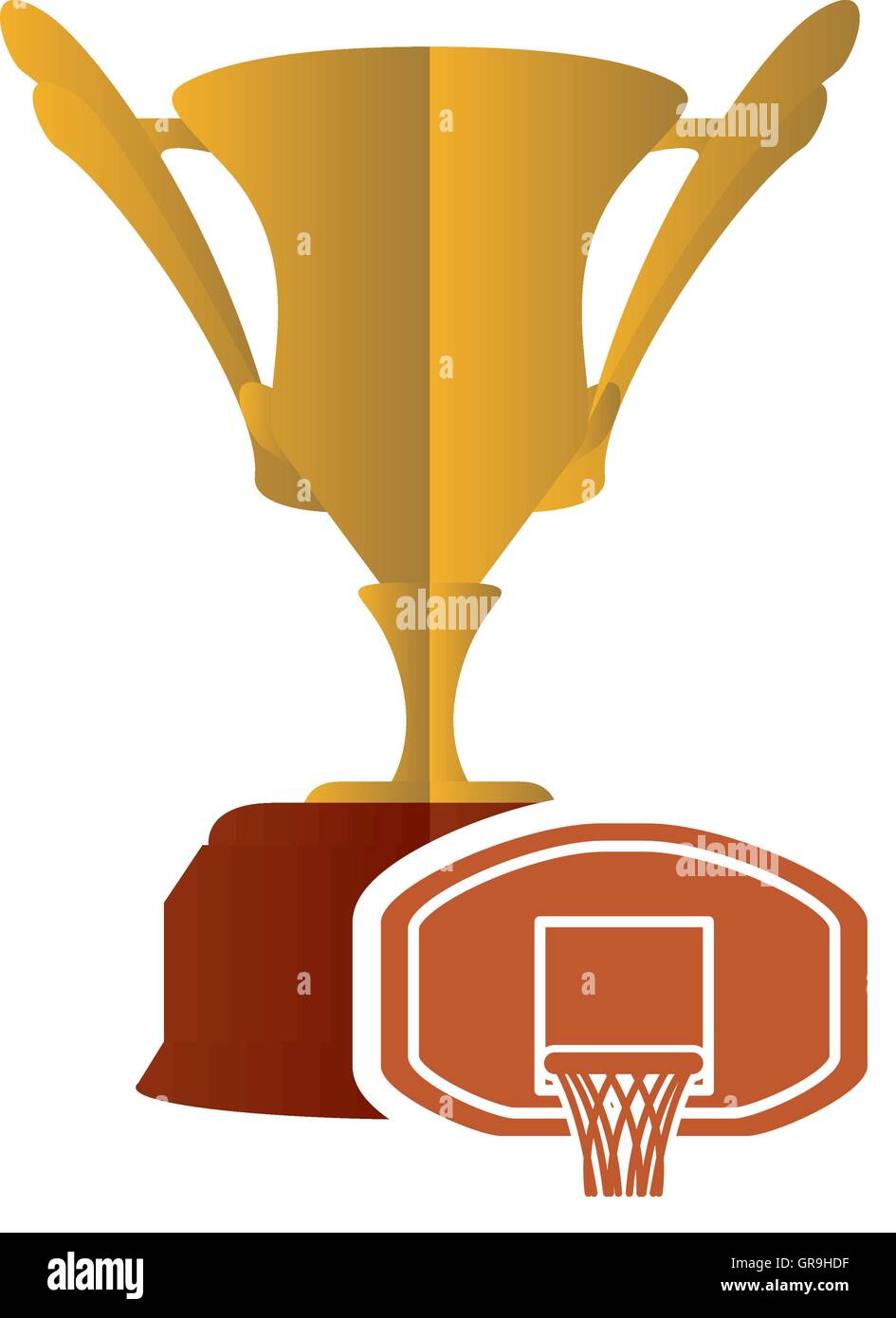 gold trophy and basketball design Stock Vector Image & Art - Alamy